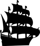 Pirate Ship Galleon vinyl decal - For Cars, Laptops, Sticker, Mirrors, etc.