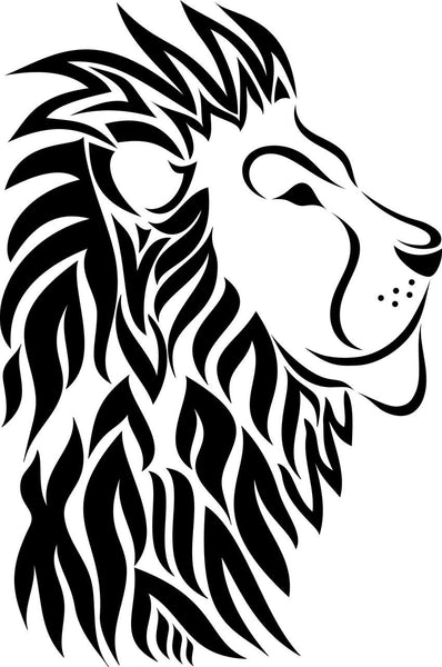 Lion vinyl decal - For Cars, Laptops, Sticker, Mirrors, etc.