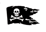 Pirate Flag - Jolly Roger vinyl decal - For Cars, Laptops, Sticker, Mirrors, etc.