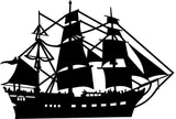 Pirate Ship vinyl decal - For Cars, Laptops, Sticker, Mirrors, etc.