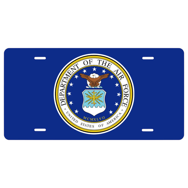 Personalized Custom US Air Force Novelty Front License Plate - America - Military - Decorative Auto Tag - Wall Decor - Sign - Room Art Sign