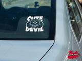 Cute devil vinyl decal - For Cars, Laptops, Water Bottles, Books, Flat Surfaces, Sticker, Mirrors, etc. - Monster - Demon - Cutie - Devilish