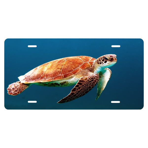 Personalized Custom Sea Turtle 2 Novelty Front License Plate - seaturtle - Ocean - decorative auto tag - Wall Decor - Sign - Room Art Sign -