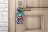 Do Not Enter Comic Door Hanger Sign | Comic Book Saying Background | Kids Room | Home Decor |Super Hero | Signs | Bang | Zoom | Zap | Fun
